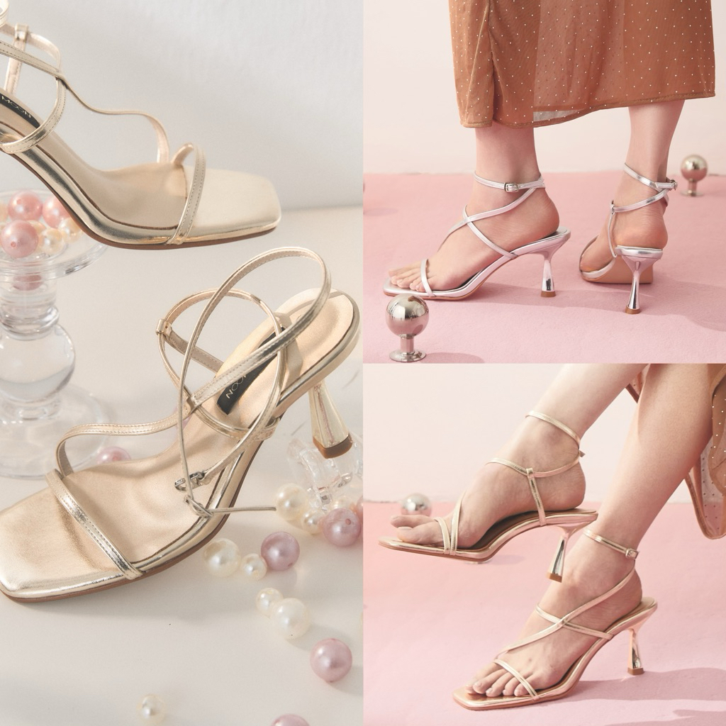 รองเท้าส้นสูง 3 นิ้ว รุ่น Lisa [ตรงไซส์/หน้าเท้ากว้าง+1]