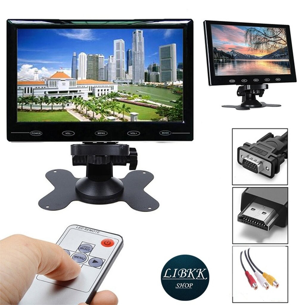 จอFHD LCDขนาด7นิ้ว 9นิ้ว (2AV+VAG+FHD )จอ LCD สำหรับรถยนต์ใช้ร่วมกับ รายละเอียดการเปิดตัว โทรศัพท์มือถือ DVR