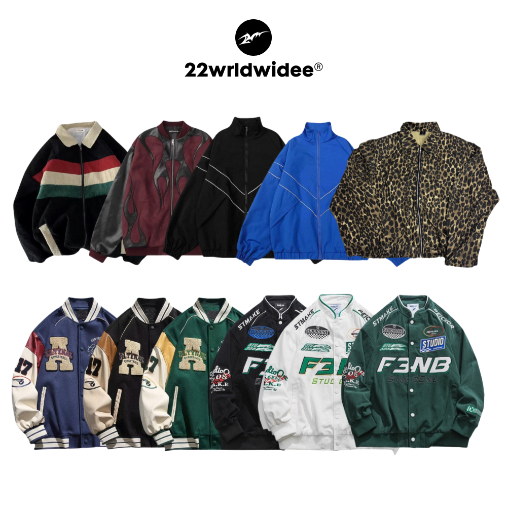 (🖤Preorder) KR284-KR1510 รวมเสื้อแจ็คเก็ตรุ่นยอดฮิต สตรีทเท่ๆ สไตล์ 22 ไม่มีบอกเลยพลาด
