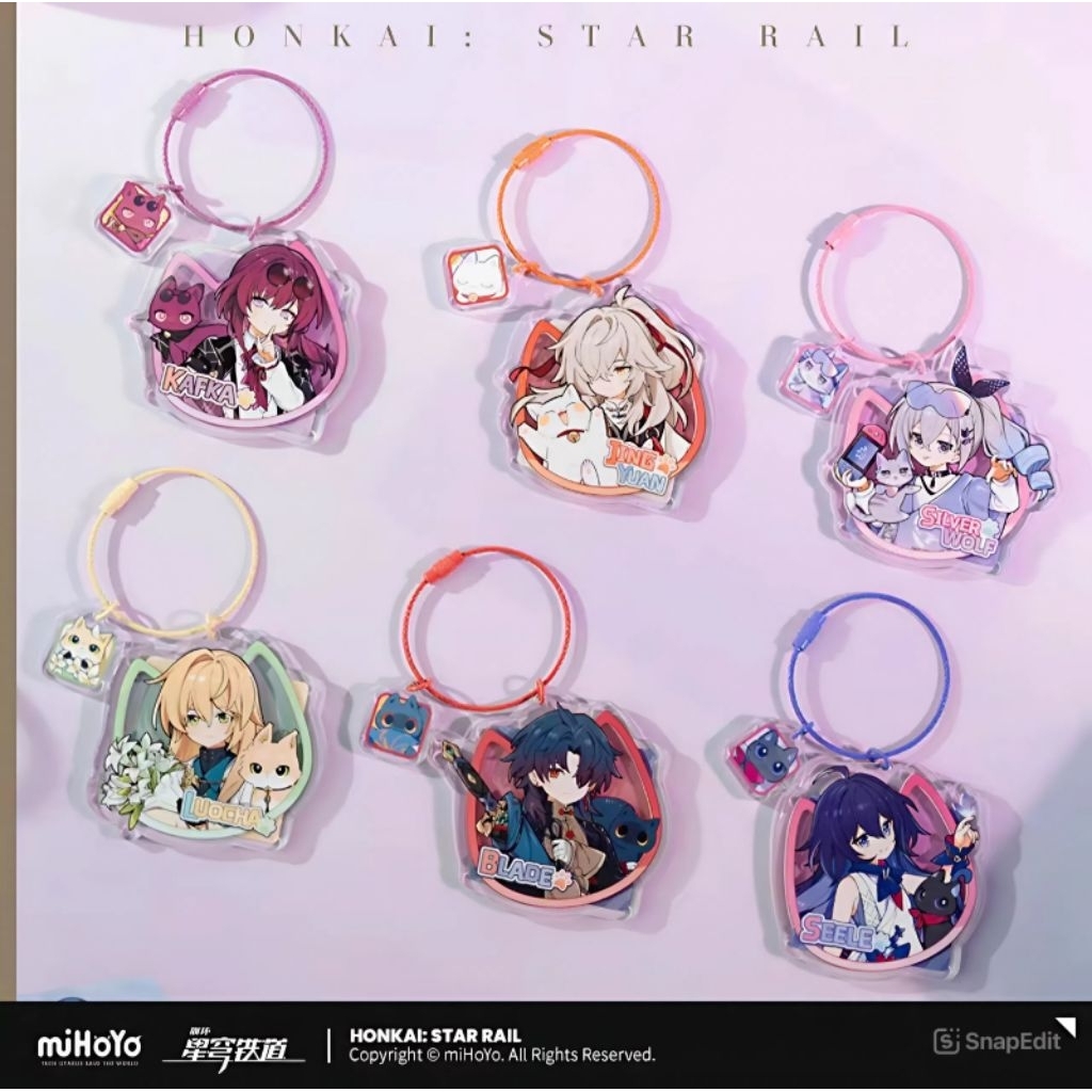 [พร้อมส่ง/แท้ 100%💯] พวงกุญแจ Little Cat Honkai: Star Rail