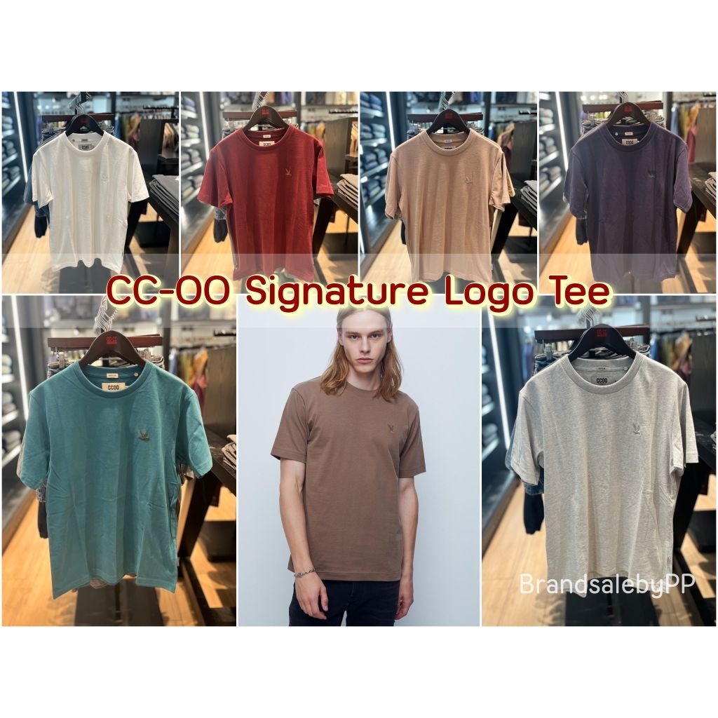 💥แท้100%ตรงปก💥เสื้อยืดเบสิกcc-oo เสื้อยืดผู้ชายคอกลม คอลใหม่ล่าสุด ไซส์ S-XXL