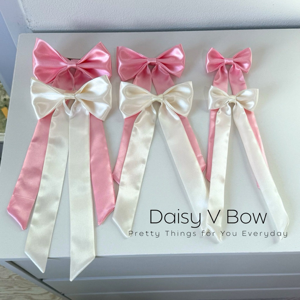 โบว์ติดผม Hair bow • Daisy v • ไซส์ L โบว์ติดผมน่ารัก 8 สี