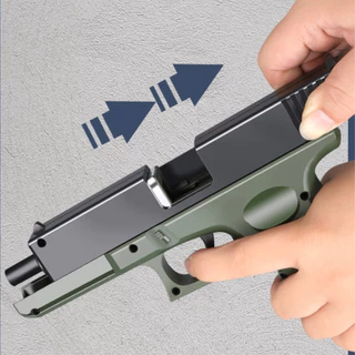 ปืนของเล่นเด็ก กล๊อค Glock ปืนคัดปลอก ของเล่นเด็ก ยิงได้ ถอดได้ กระสุนโฟม นุ่ม ปลอดภัยไม่มีอันตราย พร้อมส่ง