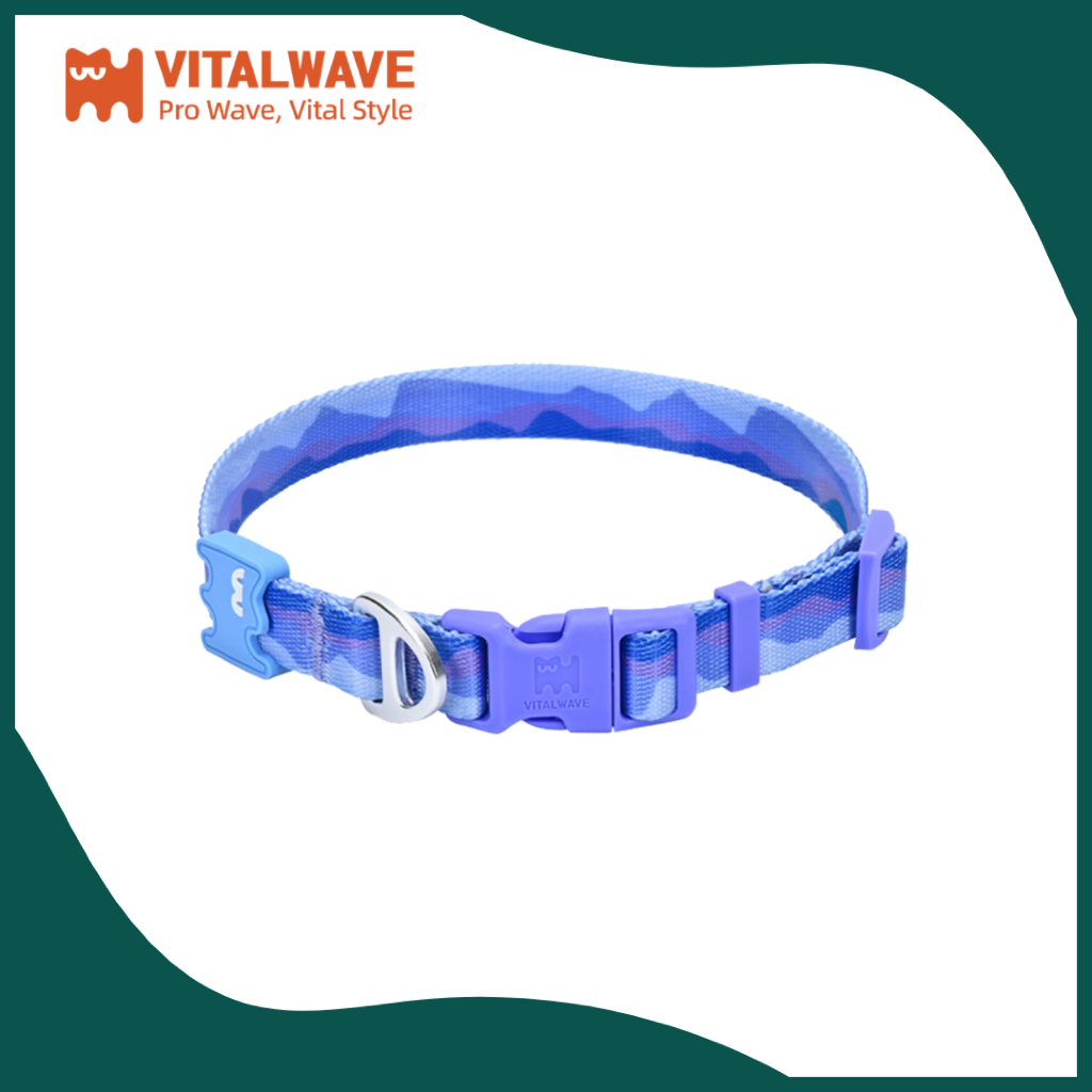 VITALWAVE Gradient Peaks Collar ปลอกคอ | Deep Ocean Blue