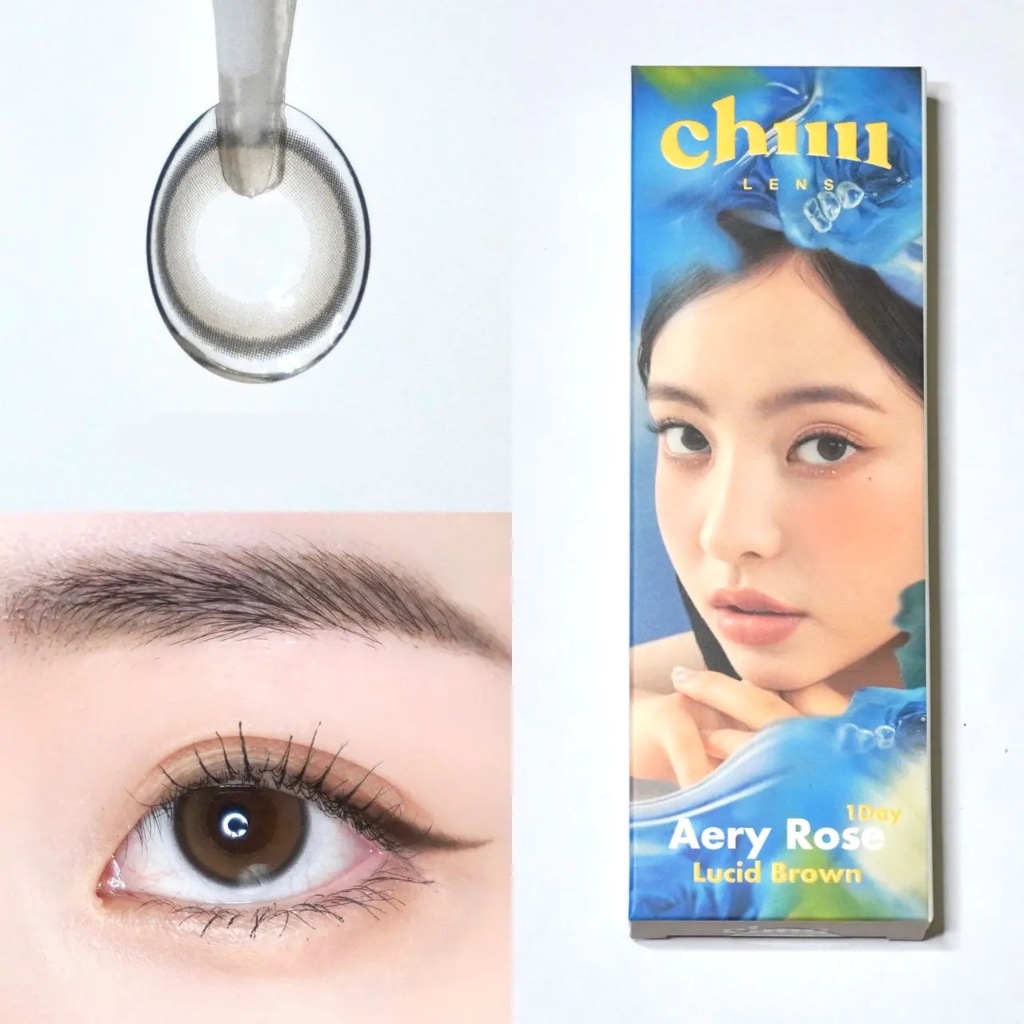Chuu Lens คอนแทคเลนส์รายวัน รุ่น Aery Rose 1 Day Brown/Gray