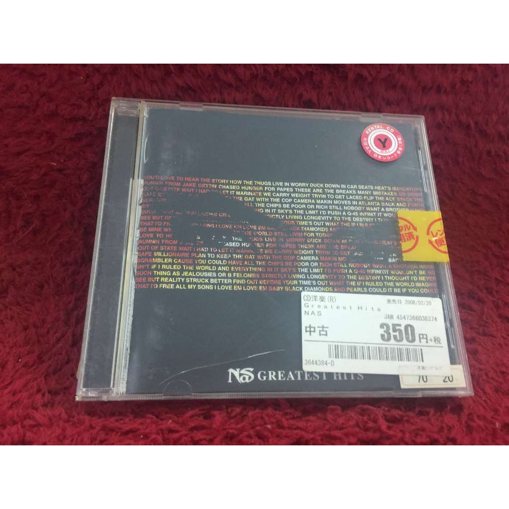 CD Nas – Nas: Greatest Hits สภาพตามรูปปก ZA124-63