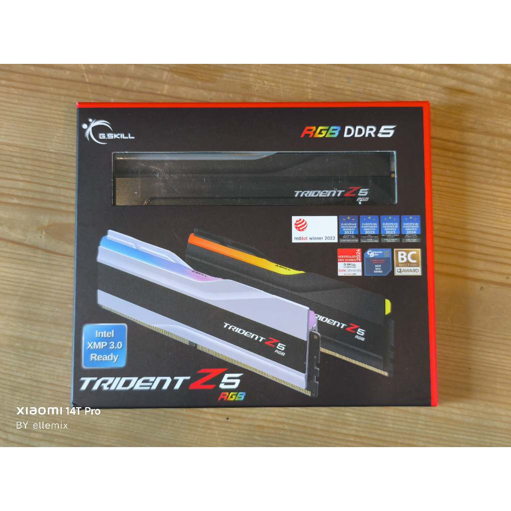 RAM DDR5(5600) 96GB(48GBX2) G.SKILL TRIDENT Z5 RGB BLACK (F5-5600J4040D48GX2-TZ5RK) แรมมือสอง สีดำ ม