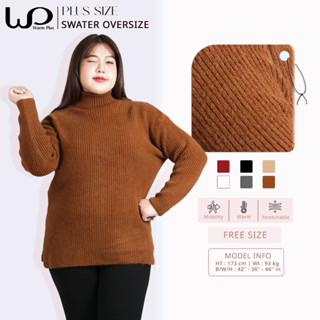 Warmplus เสื้อคอเต่าไหมพรมผ่าข้าง กันหนาว ทรงโอเวอร์ไซส์ เนื…