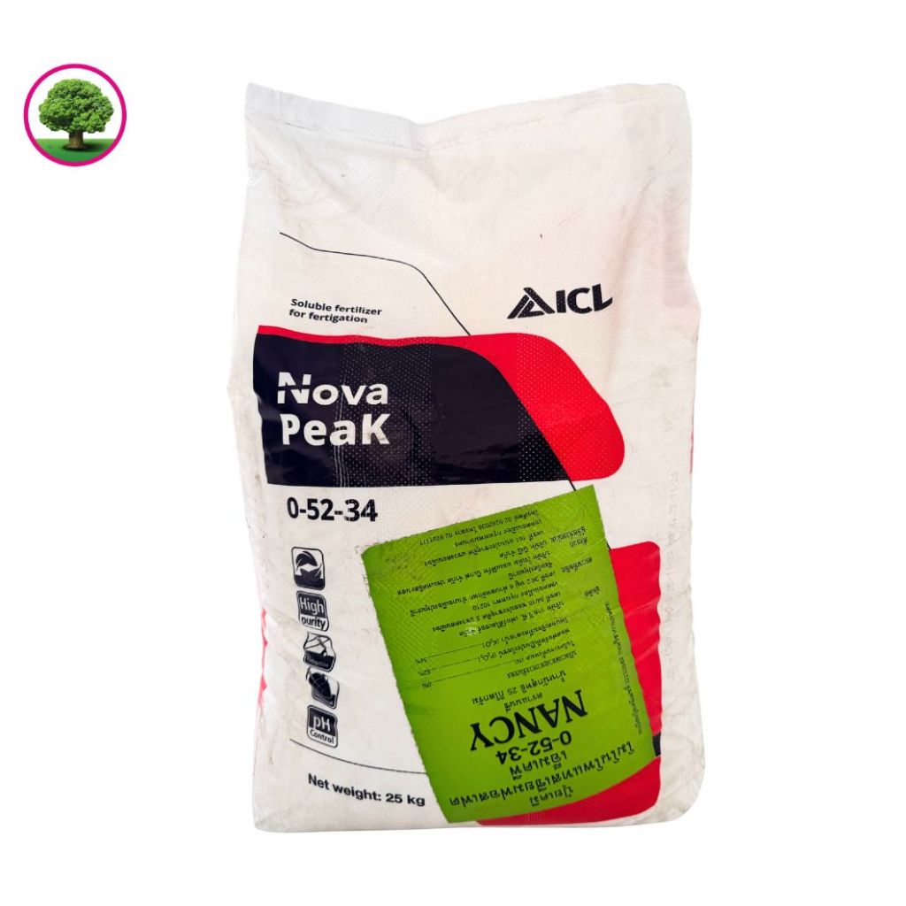 ปุ๋ยเกล็ด NOVA PEAK 0-52-34 นำเข้าอิสราเอล ขนาด 25กก. โมโนโพแทสเซียมฟอสเฟต