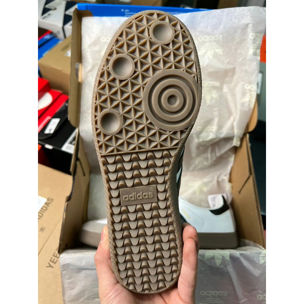 💛การตรวจสอบรหัส QR💛NEW ADIDA S Originals Samba og ใหม่ล่าสุด ผลิตในประเทศไทย รองเท้าหุ้มข้อต่ำสีขาว - รูปที่ 4