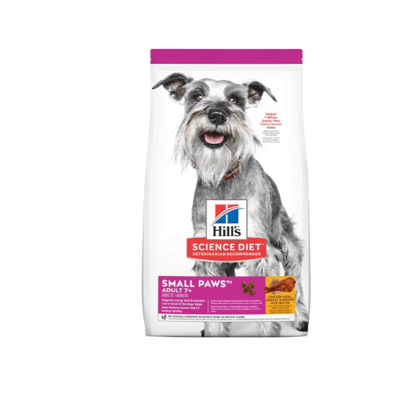Hill's Science Diet  Adult 7+ Small Paw 7 kg. sอาหารเม็ดสุนัขสูงวัยพันธุ์เล็ก