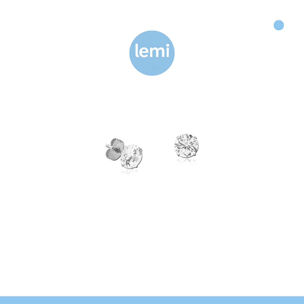 Lemi ต่างหูเพื่อผิวแพ้ง่าย Zirconia Surgical Steel