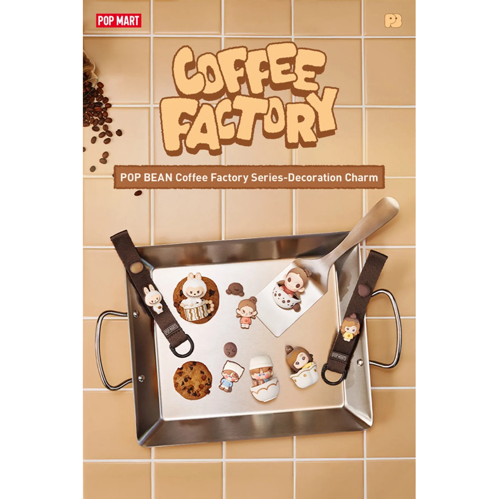 New!! คอลใหม่น่ารักม๊ากกกกกก พร้อมส่งในไทย สายคล้อง+หมุด POP BEAN Coffee Factory Series-Decoration Charm