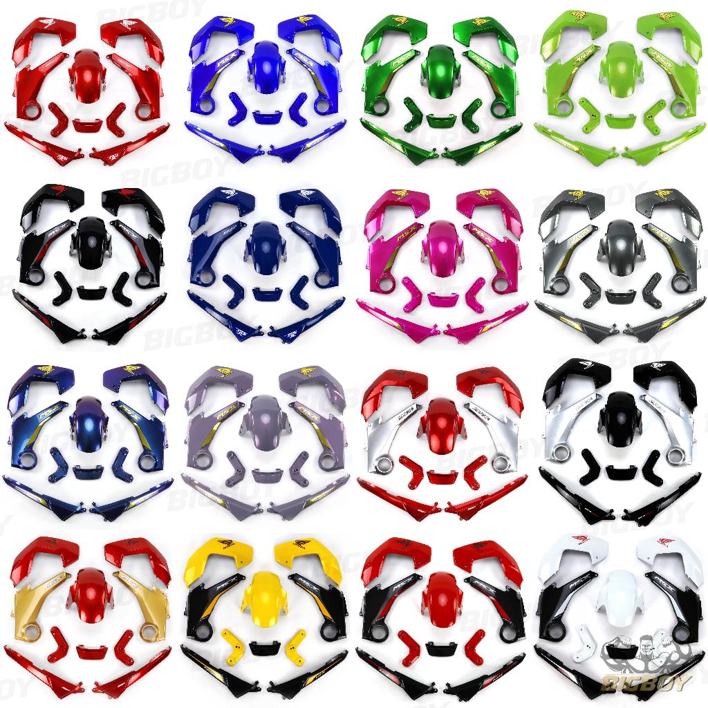 BigBoy ชุดสี MSX ตัวเก่า ชุดสีMSX 125 รุ่นแรก ปี2012-2015 (ชุด10ชิ้น) ชุดสี msx125 ตัวเก่า เฟรม MSX 