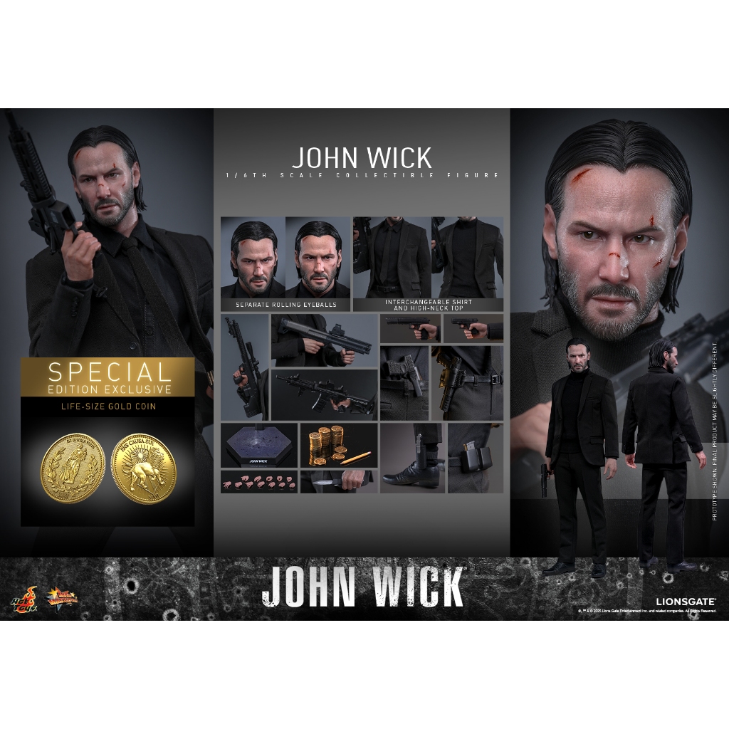 พรีออเดอร์ Hot Toys MMS832B John Wick - John Wick (Special Edition)