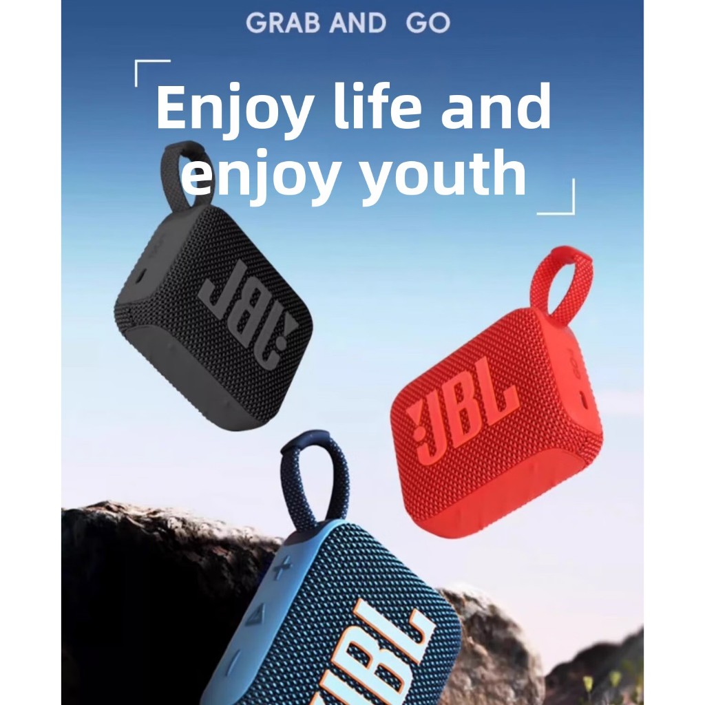 JBL GO4 Music Gold Brick 4th Generation Wireless Bluetooth Speaker Mini Portable Waterproof Outdoor 