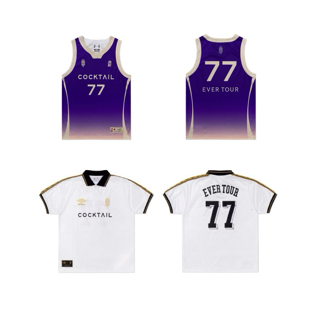 [ส่วนลด20%🔥พร้อมส่ง]HoopLife x COCKTAIL UMBRO x COCKTAIL 77 EVER TOUR JERSEY Collection