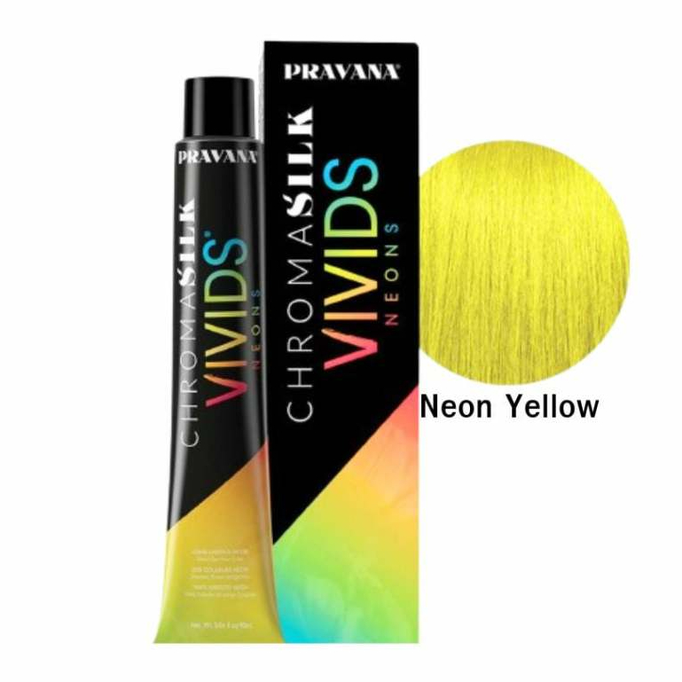สีนีออน PRAVANA VIVIDS NEON พราวาน่า แว๊กซ์ สีผม เรืองแสง สีย้อมผม ครีมย้อมผม ผมไม่เสีย สีติดทน ของแท้100% 90ml.
