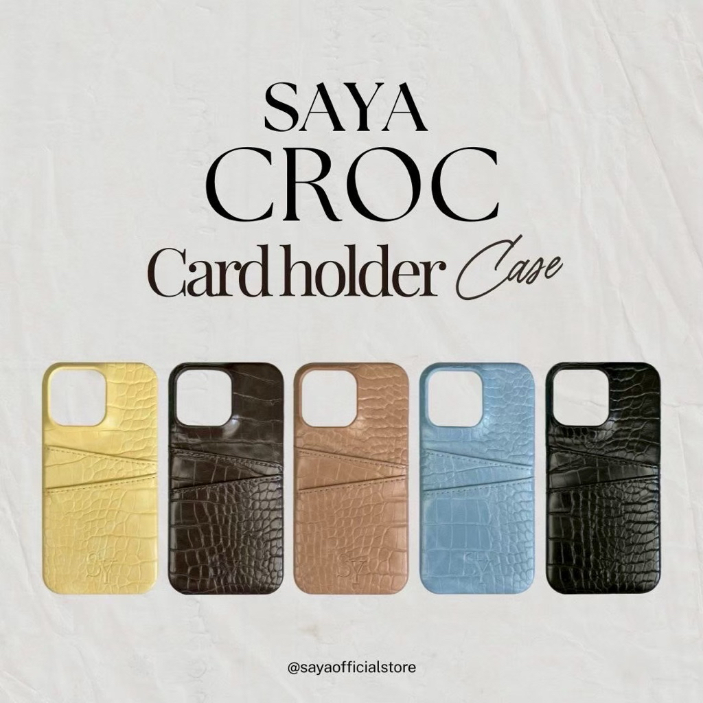 SAYA - CROC CARDHOLDER CASE