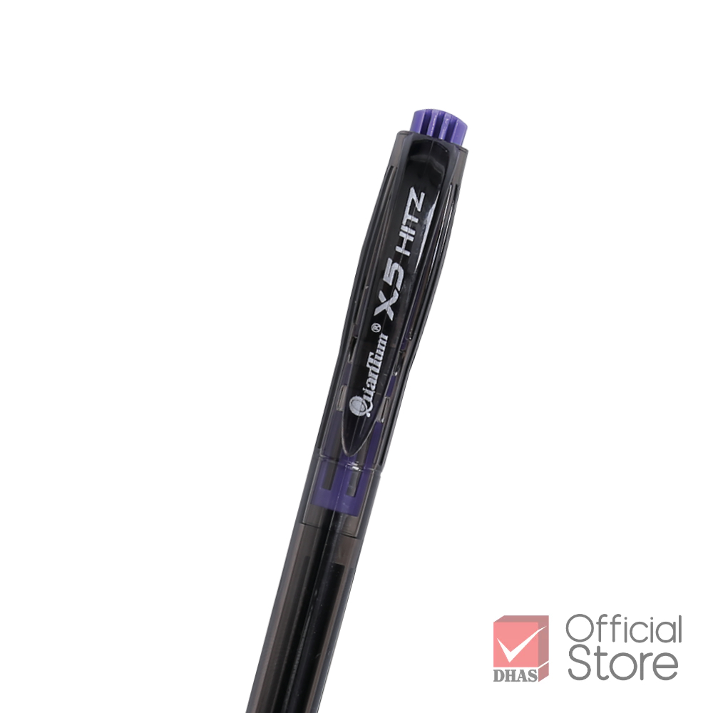 [แพ็ค 3 ด้าม] Quantum ปากกา ปากกาลูกลื่น เจลลูลอยด์ X5 Hitz น้ำเงิน 0.5 จำนวน 3 ด้าม - รูปที่ 2