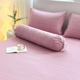 ปลอกหมอนยาว satin ปลอกหมอนข้าง กันไรฝุ่น ผ้าซาติน สีพื้น 110 x 22 cm (43 x 8 นิ้ว)