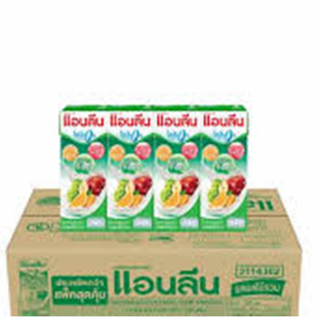 Anlene นมเปรี้ยวยูเอชที รสผลไม้รวม 180 มล. x 24 กล่อง