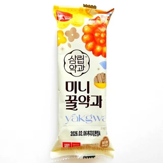 แพ็คเกจใหม่! พร้อมจัดส่ง ยักกวา ขนมคุกกี้น้ำผึ้งเกาหลี ขนาด 70กรัม, 140กรัม Samlip Yakwa 70g, 140g 삼립 미니 꿀 약과