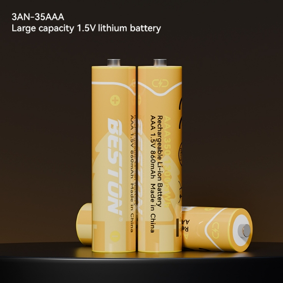 ถ่านชาร์จ BESTON 3AN-35 AAA 1.5V 1300mWh Li-ion Battery 4 ก้อน