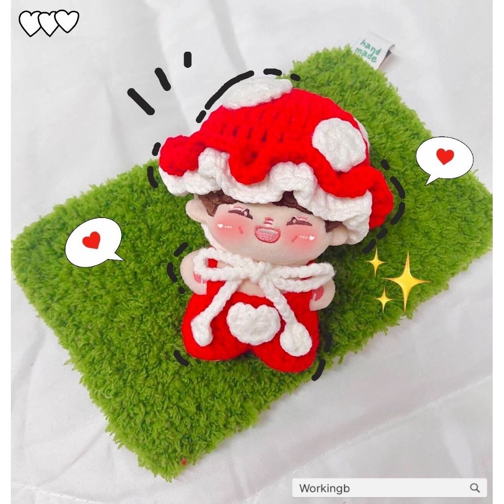 ชุดตุ๊กตา 10 cm : น้องเห็ด (เฉพาะชุดไม่รวมตุ๊กตาค่ะ)