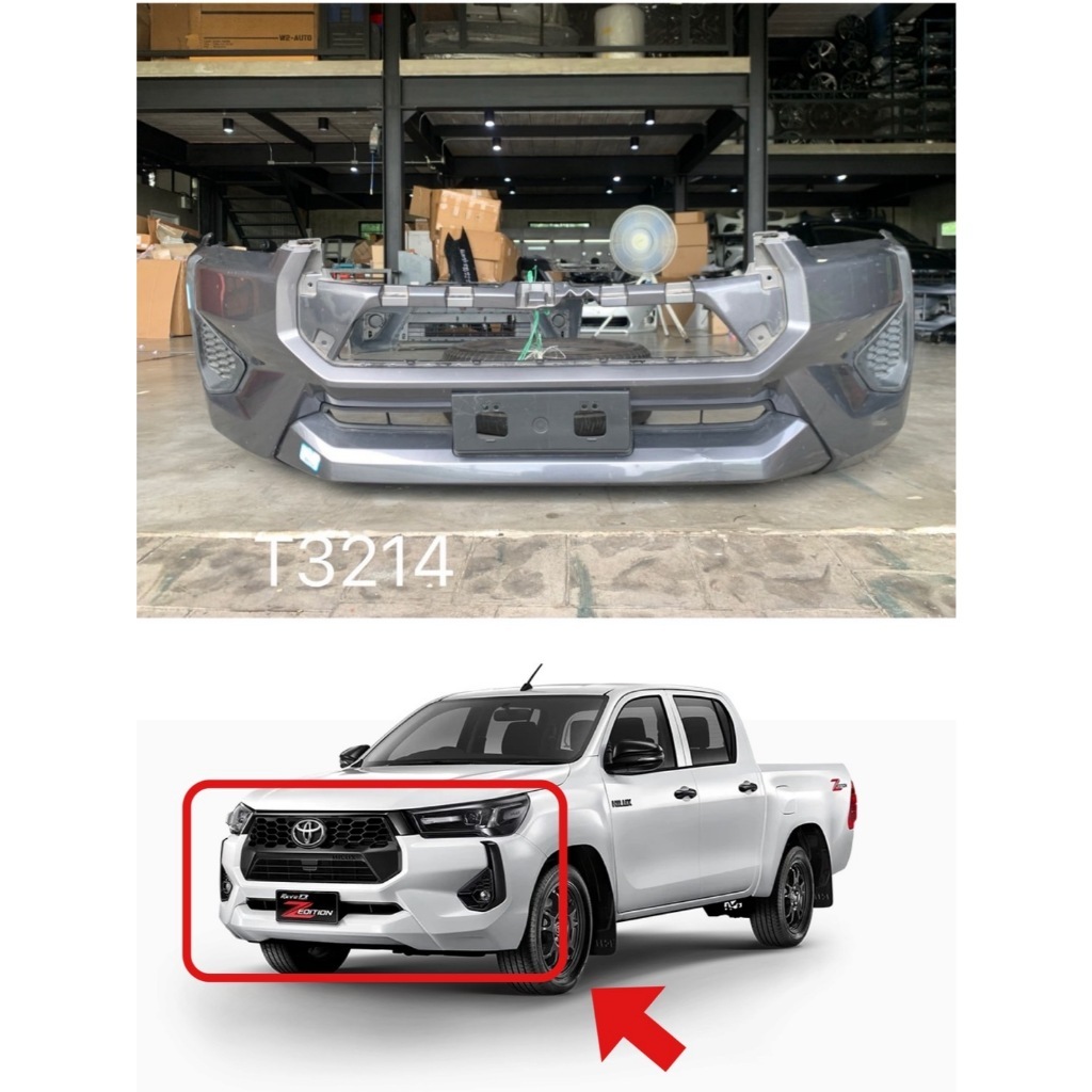 ของแท้ !! กันชนหน้ารีโว่ Toyota Revo 2024 รุ่นล่าสุด ของแท้มือสอง