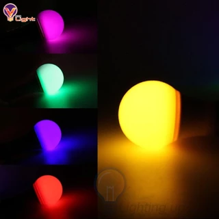 หลอดปิงปองสี LED 3W ขั้วE27 หลอดไฟสี Led Light หลอดไฟสี หลอดแต่งสวน หลากสี เป็น PVC ตกไม่แตก