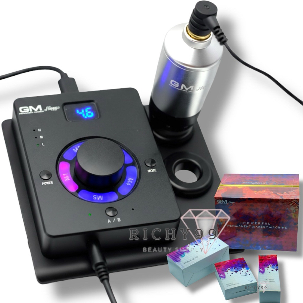 เครื่องฮอคสักหัว Scalp painting คุณภาพ  แบรนด์GM Happy แบบครบเซ็ท เครื่องฮอคสักคิ้วปาก