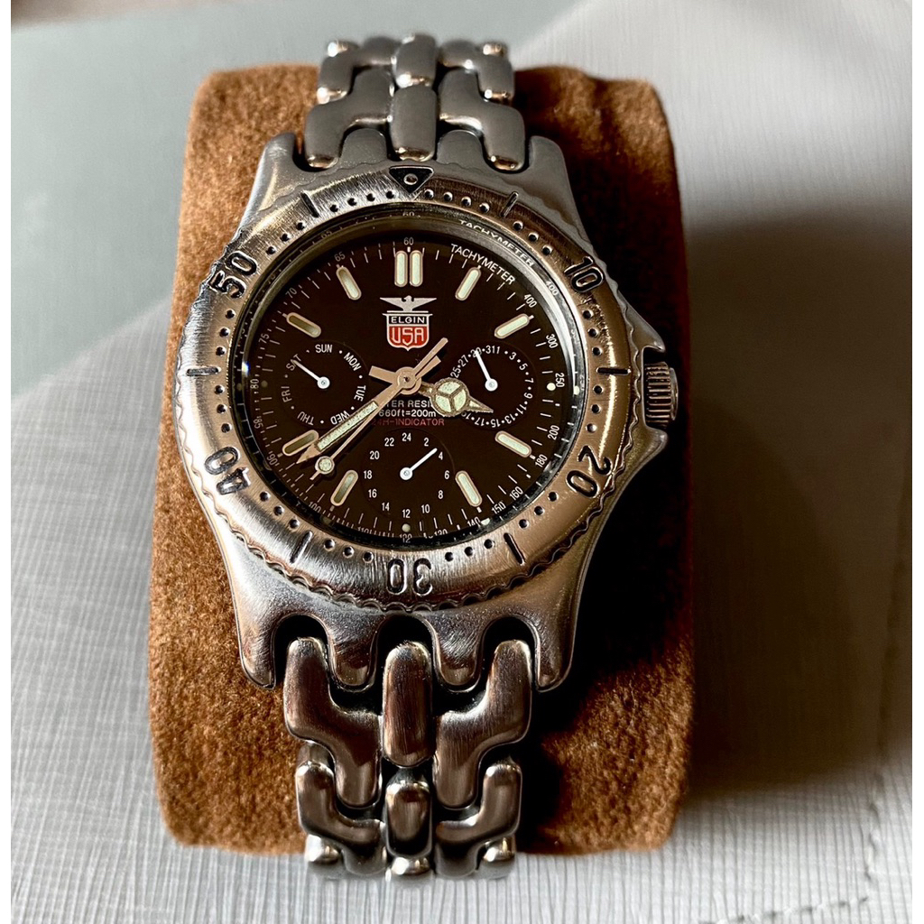 นาฬิกา Elgin Day and Date แท้ 100%