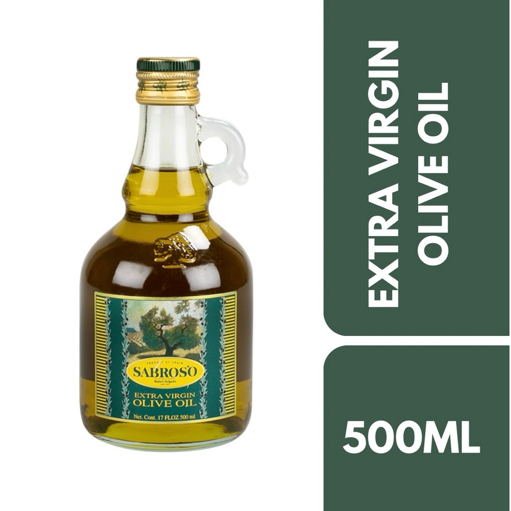 Sabroso Extra Virgin Olive Oil 500ml++ ซาโบรโซ น้ำมันมะกอกบริสุทธิ์พิเศษ 500มล.