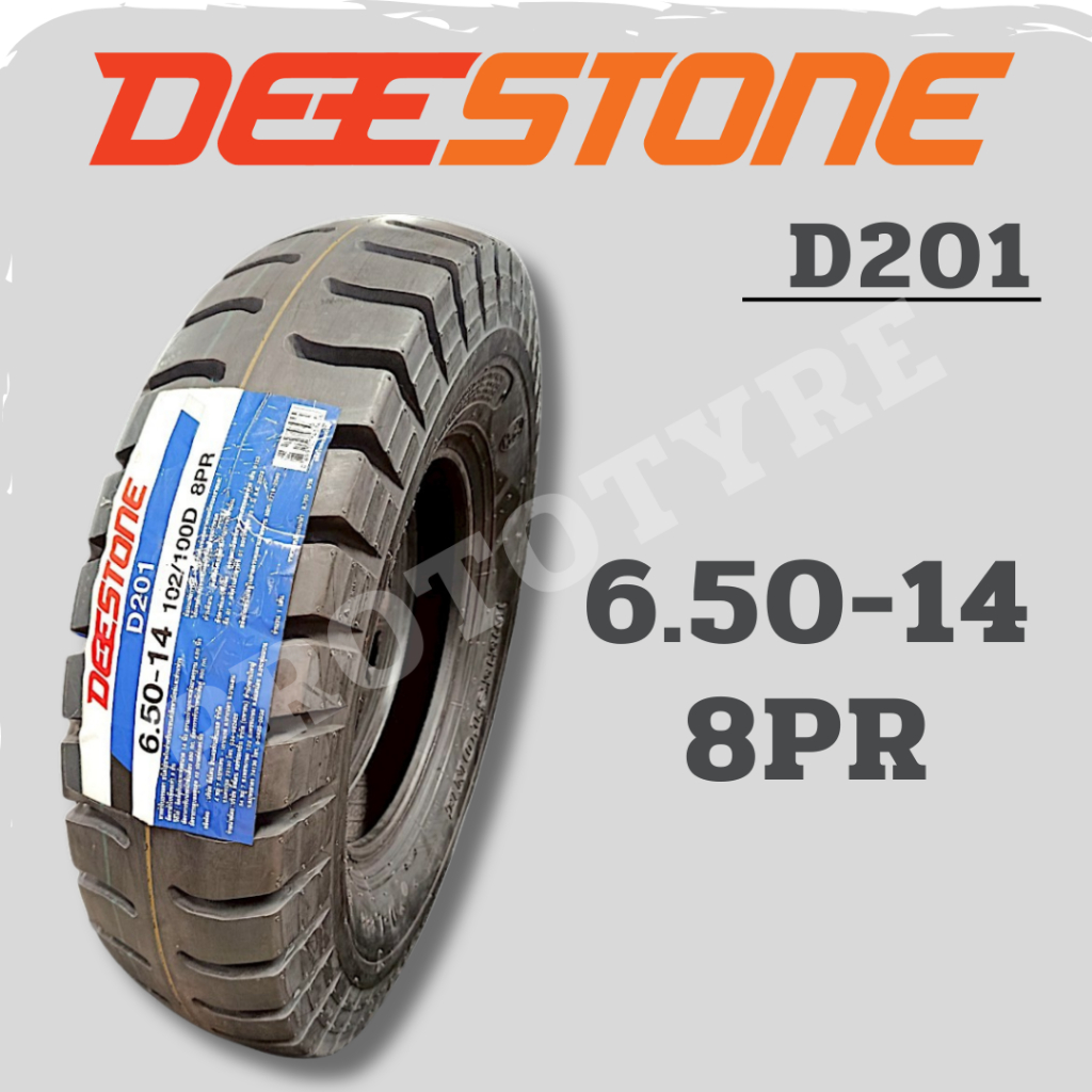 ยางรถบรรทุกผ้าใบ 6.50-14 8PR ยี่ห้อ Deestone รุ่น D201