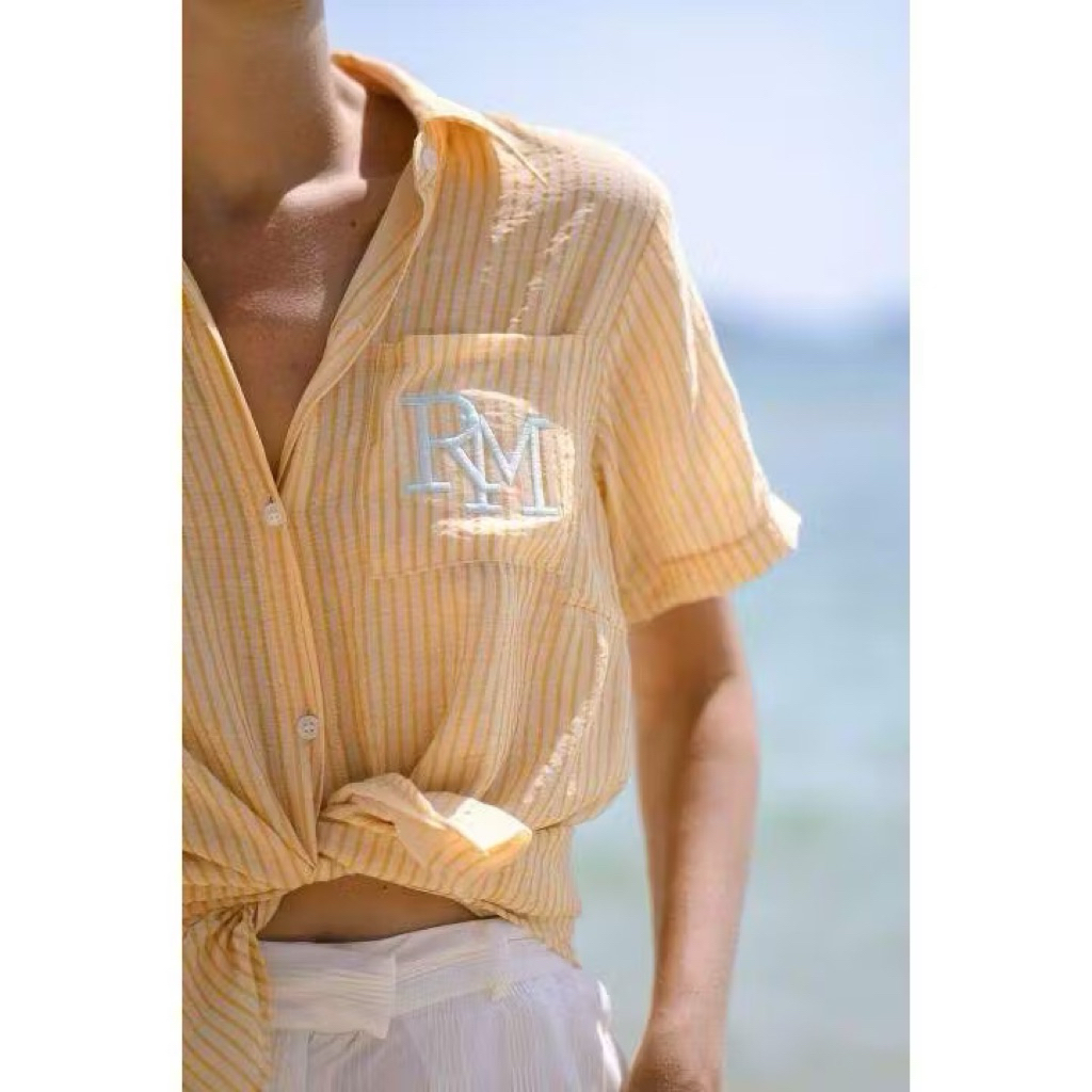 RALLY RM Ivy shirt - เชิ้ตปักโลโก้ RM ของใหม่มือ1ซักเก็บไม่เคยใส่ shop1390