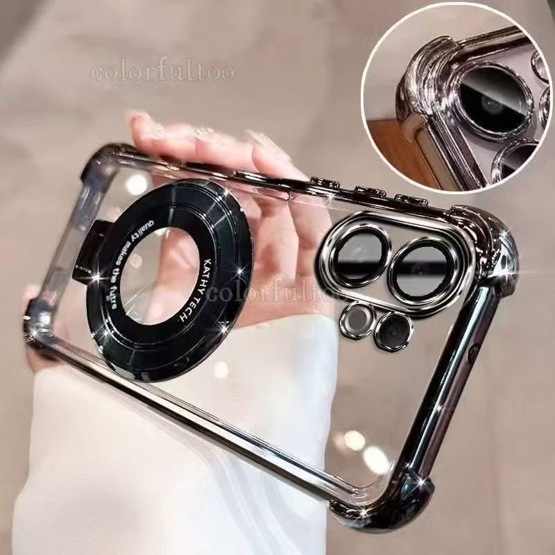 เคสขอบเงาพร้อมขา สำหรับ VIVO X200FE V60 V60Lite เคสกันกระแทก+ขาตั้งอักษร - รูปที่ 2