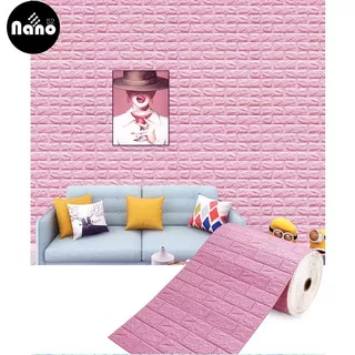 วอลเปเปอร์ติดผนัง 3 มิติแบบม้วน wallpaper 3D ขนาด 70x770cm