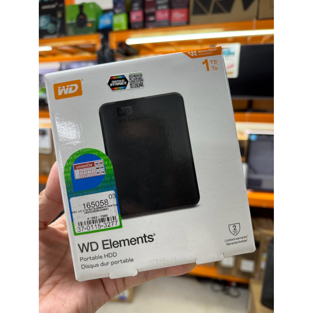 WD 1 TB EXT HDD 2.5" ELEMENTS PORTABLE