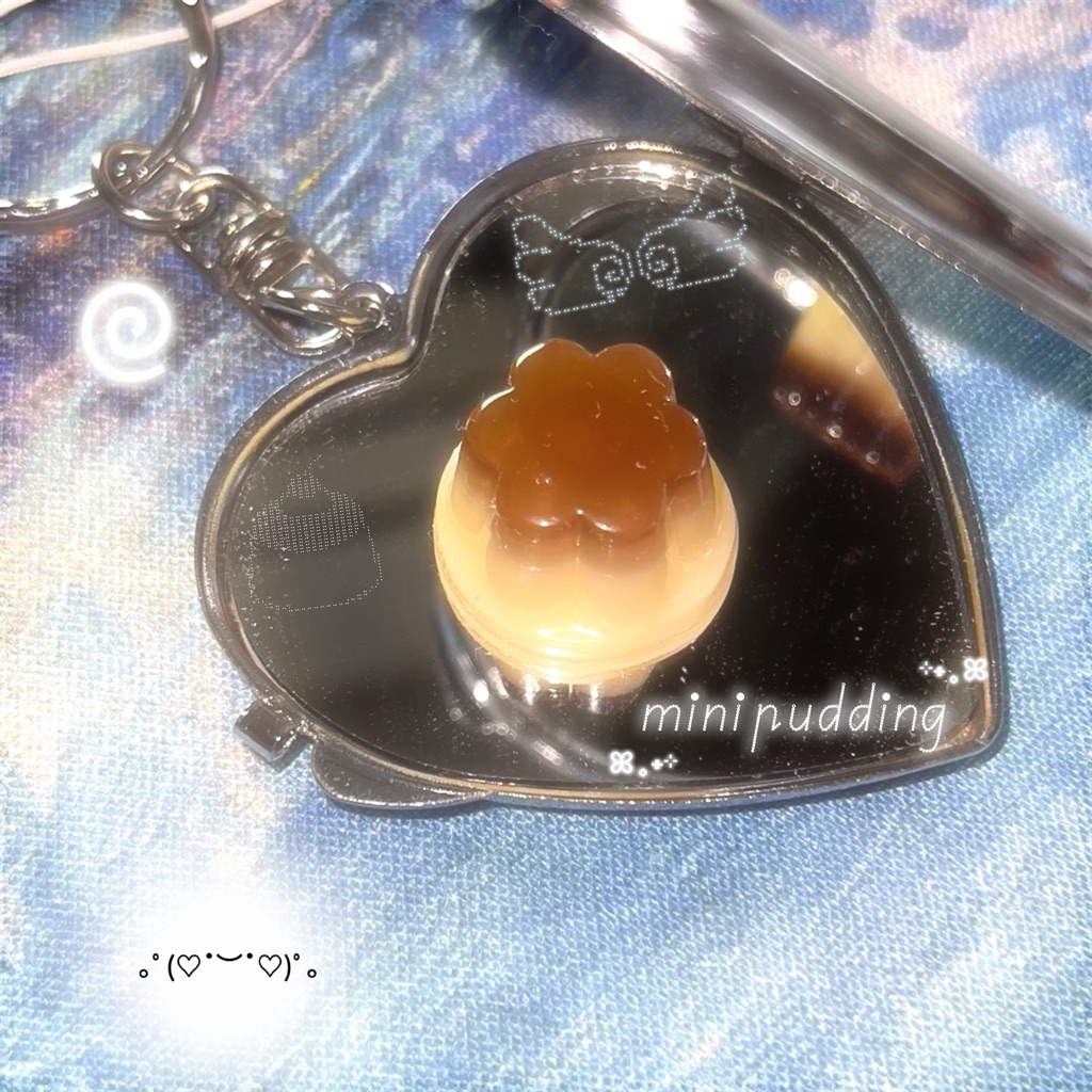 พวงกุญแจเรซิ่นมินิพุดดิ้ง 🍮mini pudding keyring พวงกุญแจห้อยโทรศัพท์ พวงกุญแจห้อยกระเป๋า