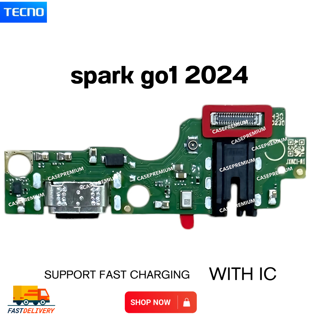 แพรชาร์จ Tecno Spark Go1 2024 ตูดชาร์จ/ไมค์/สมอ อะไหล่มือถือ spark go1 2024 ตรงรุ่น พร้อมส่ง