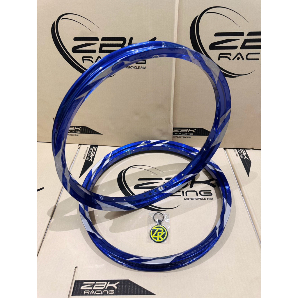 ZBKRacing ล้อZBK AKRONT MORAD SPAIN🇪🇸ลายสายฟ้าสีน้ำเงินปี10เนื้อมันฉ่ำ(ตัวท็อปPremium)