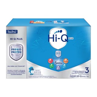 Hi-Q1Plus Prebio ProteQ ไฮคิวสูตร3 พรีไบโอโพรเทก นมผงสำหรับเ…