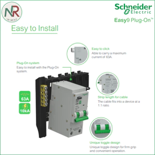 [SET] ตู้คอนซูมเมอร์ Schneider Easy9 6 ช่อง เมน/เมนกันดูด RCBO (เลือกขนาด) +ลูกย่อย ครบชุด EZ9EPL106
