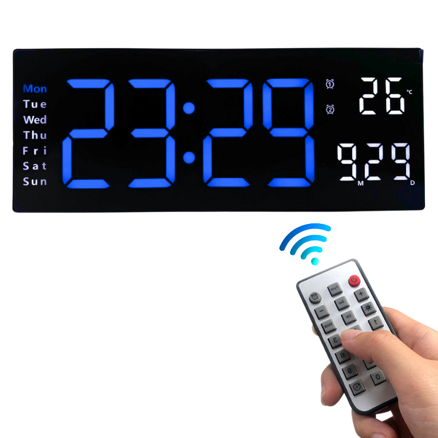 46CM นาฬิกาดิจิตอล นาฬิกาLED นาฬิกาจับเวลาถอยหลัง ปรับแสงได้10ระดับ ปรับAutoได้ สินค้าพร้อมจัดส่ง - รูปที่ 4