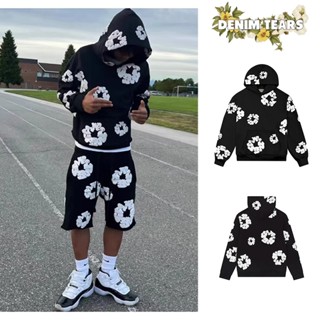เสื้อกันหนาว denim tear hoodie เสื้อฮู้ดสไตล์คู่รัก