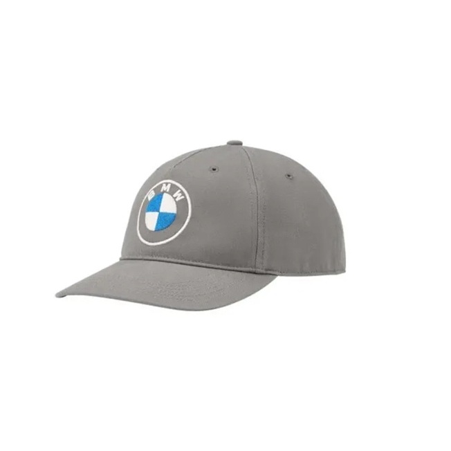 BMW قبعة بشعار BMW المطرّز — رمادي