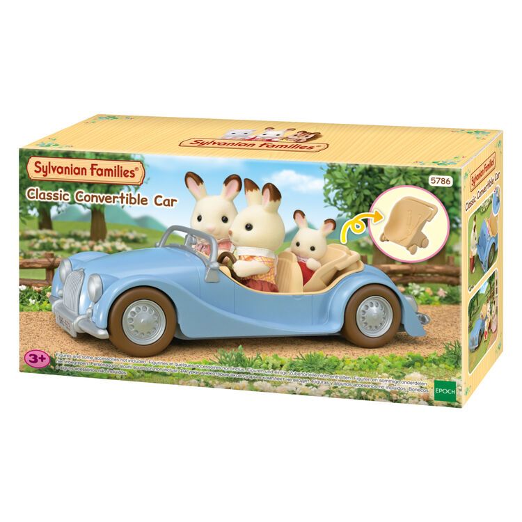 พร้อมส่ง หายาก Limited Sylvanian Families Classic convertible car ซิลวาเนียน รถเปิดประทุน คลาสสิค ของเล่นเด็ก