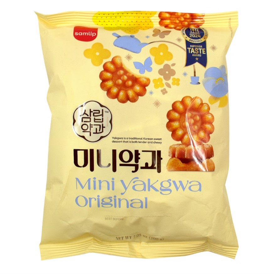 พร้อมส่ง 미니 꿀약과 มินิ ขนมยักกวา คุกกี้น้ำผึ้ง Samlip Mini Honey Yakgwa 140g