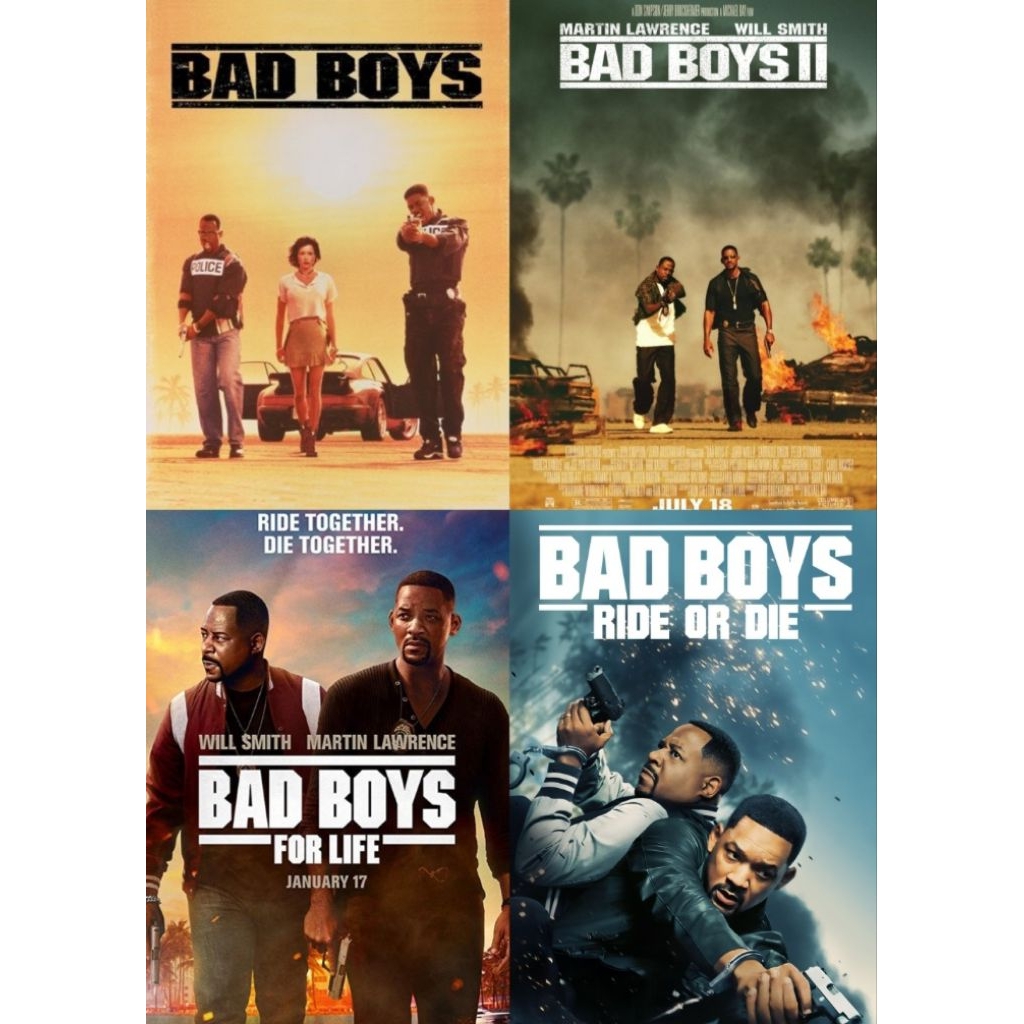 Blu-ray+DVD รวม4ใน1 Bad Boys (1995) แบดบอยส์ คู่หูขวางนรก